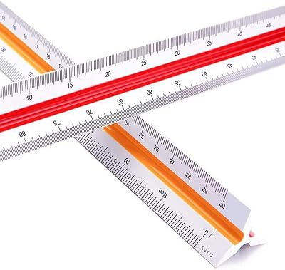 Architectural scale rule, triangular rule for writing students and architects.. Affordable shopping made easy on DIAYTAR Nigeria, with fast delivery from 5 to 8 days.