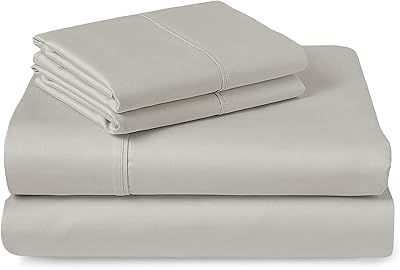 Bizona Cotton Drap-housing 400 threads, 1 soft luxury piece 100 % long cotton satin (Taupe, set of King size sheets, 4 rooms).. DIAYTAR Nigeria: Where affordability meets fast and reliable e-commerce service.