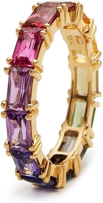 Wedding ring in silver silver gold 18 carats for women with engagement ring in precious multicolored rainbow rainbow.. Need it fast? DIAYTAR Nigeria ships in just 5 to 8 days nationwide.