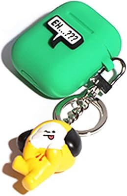 New official BT21 product - Apple Airpods silicone case with keychain (Shimi).. DIAYTAR Nigeria: Where affordability meets fast and reliable e-commerce service.