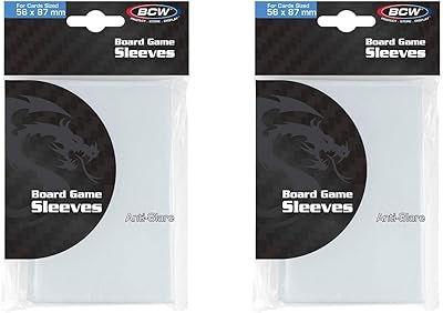 Bcw_supplies bcw american standard anti-glare board game sleeves - 56 mm 87 mm - paquet de 2 - 100 pochettes au total.. DIAYTAR NIGERIA: Your affordable gateway to thousands of products delivered within a week.