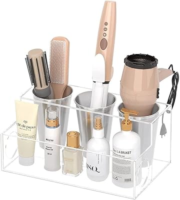 Hair tool organizer, hairdryer and hairdressing organizer in transparent acrylic, acrylic support for hairstyle tools and dishes, transparent fashion support (Tools organizer for transparent hair).. Shop with confidence at Nigeria's leading affordable e-commerce platform with reliable delivery services.