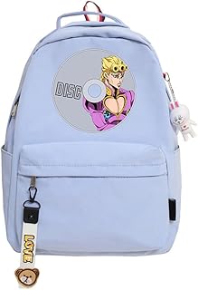 Jojo's Bizarre Adventure Giorno Giovanna Printed Prints for Boys and Girls, 16 -inch laptop bag for high school and college, pink, black, blue and green.. DIAYTAR Nigeria: Where affordability meets speed and quality.