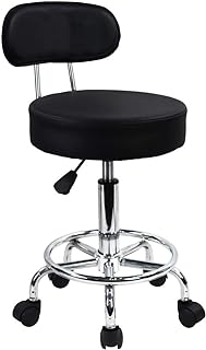 KK Toner Pivoting Chair PU leather with medium backrest with height-adjustable footrest for desktop, medical and house computer with casters (black).. Find quality and variety without breaking the bank — only on DIAYTAR Nigeria.