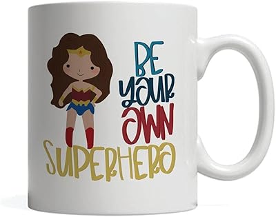 Copper in white ceramic printed with the Be your Own Superhero of Gift Mate phrase | Mug for women and girls, feast of women and Mother's Day | coffee and tea cup.. DIAYTAR NIGERIA: Where value meets variety with reliable nationwide delivery in under 8 days.