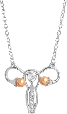 Keepol necklace with uterine ovary pendant, personal feminist medical symbol for women in the place of birth, medical necklace for gynecologists and nurses, gift of diploma graduation.. Nigeria's favorite online shopping platform, DIAYTAR offers unbeatable prices and delivery within a week.