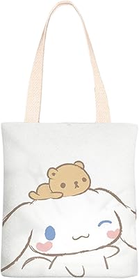 Cinnamoroll anime printed canvas bag, upper handle grocery bag, handbag for girls and women (color: e).. Embrace the convenience of DIAYTAR NIGERIA with thousands of products at your fingertips, delivered nationwide.