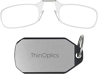 Reading glasses with transparent Thinoptics 1,50 with keychain case - compact foldable compact rectangular glasses - pliers -nose - power 1.50 with flexfit technology.. Experience shopping without stress at DIAYTAR NIGERIA's comprehensive and budget-friendly platform.
