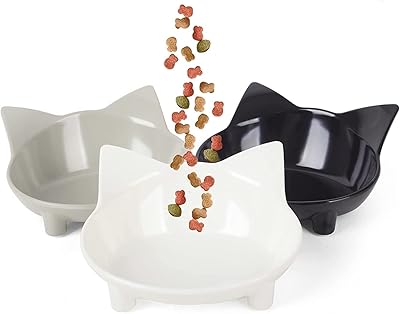 Multi -Usage non -slip food bowls for cats, 3 pieces - gray/black/white.. DIAYTAR Nigeria: trusted by thousands for fast, reliable delivery.