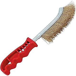 Steel wire -wire handbrush with PVC plastic handle to clean the rust and slag (gold).. Experience satisfaction guaranteed with DIAYTAR NIGERIA's comprehensive platform and quick delivery.
