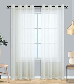 Basic curtain with metallic eyelets from Reem Farnishings Color White Size.. Experience shopping satisfaction with DIAYTAR NIGERIA's vast selection and budget-friendly delivery options.