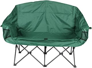 Folding chair 2 places Danube Home Vert H41 x L52.. Shop without boundaries at DIAYTAR NIGERIA, offering affordable products with convenient delivery times.