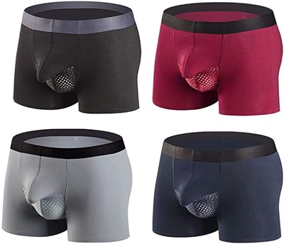 Boxers for gentle and breathable men boxers for soft and breathable men, independent underwear in linear mesh, support bag, pack of 4.. Your one-click solution to affordable shopping, DIAYTAR NIGERIA delivers quality products nationwide.