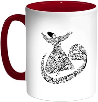 Printed coffee cup letters Arab, red/white/black, 11 oz.. Explore a world of choices with DIAYTAR NIGERIA's vast catalog and budget-friendly nationwide shipping.