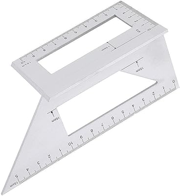 Wood work tools, aluminum alloy, wood work, take -out rule, angle rule of 45/90 degrees, angle measuring rapporteur.. DIAYTAR NIGERIA revolutionizes access to quality products with affordable prices and dependable shipping.
