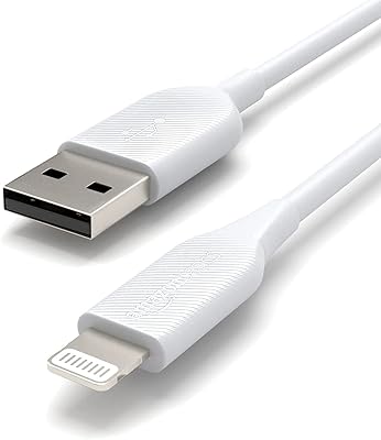 USB-A cable game to Lightning Abs Amazon Basics, Apple certified, compatible with Apple, iPhone and iPad, black, 3-piece length, 2 rooms.. DIAYTAR NIGERIA revolutionizes online shopping with competitive prices and reliable 5-8 day delivery.