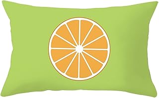 Cushion covers in silk fabric, replacement cushion for outdoor patio chair, orange slices in wicker, interior/outdoor background 30x50cm.. Need it fast? Need it cheap? Choose DIAYTAR Nigeria.
