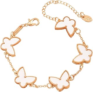 Four leaf pendant bracelet with four -leaf butterfly bracelet for wrist woman.. DIAYTAR NIGERIA revolutionizes online retail with our extensive selection and dependable shipping service.