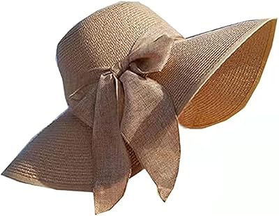 Bzcshow beach hat on large edge for women, large knot, summer straw, foldable elastic sun hat, solid, UV protective hats for vacation, travel.. DIAYTAR NIGERIA: Where quality products become affordable with our nationwide shipping service.