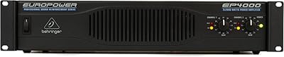 Professional stereo amplifier Behringer Euro Power Ep4000 4000 Watts, Black.. Shop confidently with DIAYTAR NIGERIA, offering affordable prices and reliable delivery within a week.