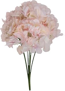Yatai Lot of artificial horteia flowers in silk, large bouquets of false flowers, wedding bouquet for the house, party decoration centers - pink (1).. DIAYTAR NIGERIA: Connecting Nigerians with affordable products through our expansive e-commerce platform.