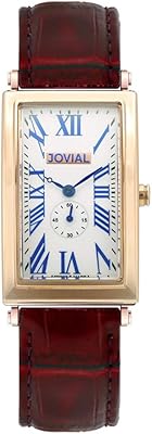 Leather watch for Jovial Women Model 18034 LRLQ85 (25 mm, white), bracelet.. DIAYTAR NIGERIA: Nigeria's answer to affordable online shopping with reliable 5-8 day delivery guarantee.