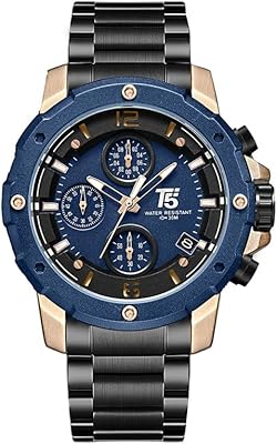 Human chronograph watch in stainless steel 22 mm black H3589L-BLKRGBLU, black, 22 mm, bracelet.. From phone accessories to home decor — DIAYTAR Nigeria ships it fast.