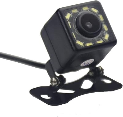 Car rear back camera 12 LEDs, night vision, waterproof universal rear camera, parking camera, wide angle 170, HD color image.. DIAYTAR NIGERIA: Making online retail accessible to all with affordable nationwide shipping.