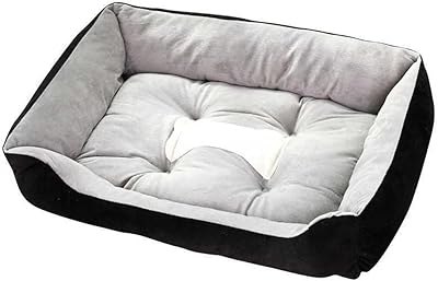 Teddy Bichon Pomeranie black poodle bed for small, medium and large dogs, pet supplies, comfortable rectangular house cotton for cat S m (large).. Looking for a deal? DIAYTAR Nigeria has thousands waiting for you.