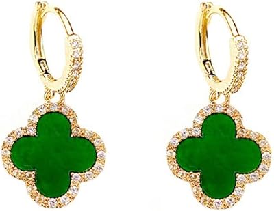 Creole earrings in Sterling 925 gold plated with stones crystal pendants.. Experience DIAYTAR NIGERIA, where extensive product variety meets pocket-friendly prices and reliable delivery.