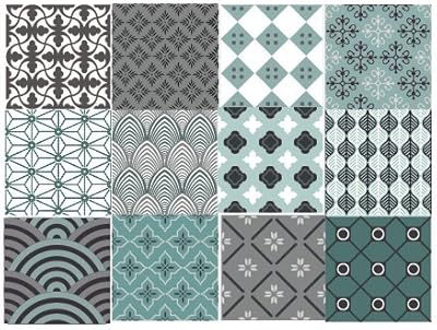 Decorative sticker kit for Briketo Menta tiles, 12 units, 6 x 6 inches. Adhesive vinyl tiles to take off and stick. backsplash. Staircase decoration. Furniture decoration... Discover endless possibilities with DIAYTAR NIGERIA's extensive product range and affordable shipping.