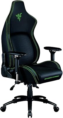 Razer Escure Razer Game Chair With Integrated Lumbar Support Ergonomic Dorsal Support System Adjoirs Summate foam 4D PVC leather - Black and Green.. Your favorite brands are just a click away on DIAYTAR Nigeria.
