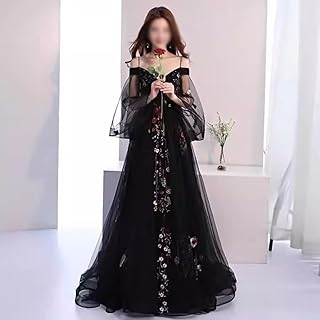 WGHJK Evening Dress Col In Sexy V -neck in Tulle Illusion without elegant sleeves straps length on the floor floral evening dress.. Elevate your shopping experience with DIAYTAR NIGERIA's vast catalog and budget-friendly options.