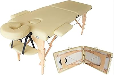Massage table La Perla Tech - Portable massage bed 2 foldable 180 cm in length with transport bag adjustable table height - Beauty bedroom bed - beige.. DIAYTAR NIGERIA: Where affordable online shopping meets reliable delivery across Nigeria.