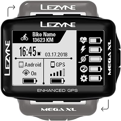 Lizen Mega XL, black bicycle GPS computer.. DIAYTAR NIGERIA: Where quality meets affordability, with thousands of products delivered in less than 8 days.