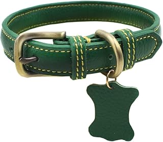 Bitsari's real leather dog necklace | Quick clearance clip for more security.. DIAYTAR NIGERIA: Where every click leads to affordable purchases delivered promptly to your door.