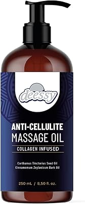 Deessy anti-cellulite massage oil, based on 100 % natural oils, collagen infused, firming anti-cellulite treatment for the skin 8.5 fl oz.. Fast. Reliable. Affordable. DIAYTAR Nigeria is all that and more.