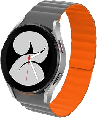 Dado silicone magnetic watch bracelet compatible with Samsung Galaxy Watch 5 Pro 45 mm | 4 Classic 46 mm 42 mm / Watch 44 mm 44 mm, flexible curved bracelet without space, magnetic closure.. Your shopping aspirations fulfilled at DIAYTAR NIGERIA with competitive prices and reliable delivery.