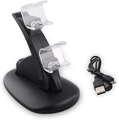 Loading support for double PlayStation 4 - Black joystick.. Enjoy effortless shopping and speedy delivery with DIAYTAR Nigeria.
