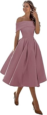 Qmmd mini trapeze dress with bare shoulders for women, bridesmaid dress in satin with pockets.. From daily needs to rare finds, DIAYTAR Nigeria brings it to your door.