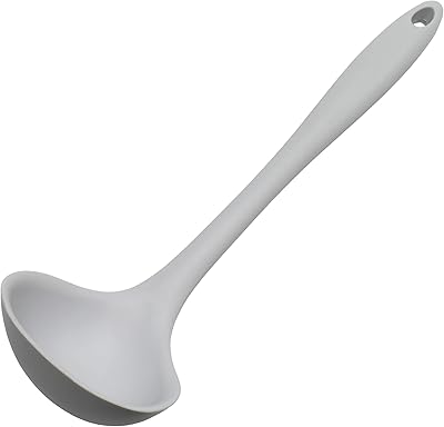 Cooking ladle in Silicone Kraft Premium, 11.3 inches, gray.. DIAYTAR NIGERIA makes online shopping accessible to all with budget-friendly prices and reliable delivery.
