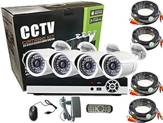4CH AHD 1.3MP/720p camera kit Kit of Safety System CCTV 4 -piece Safety System of Metal Shortshot Alarm System at Home Safety System.. Explore fashion, tech, home goods, and more on DIAYTAR Nigeria — always affordable, always fast.