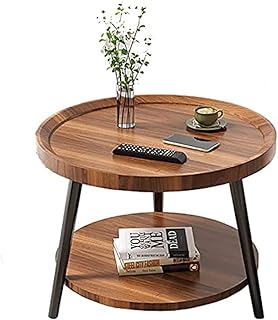 Skihd round coffee table, Modern double -layer modern auxiliary table for sofa/bedside table, living room corner table, tea table.. Transform your online shopping experience with DIAYTAR NIGERIA's affordable and diverse marketplace.