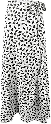Yiouyi Long skirt, skirts, printed pea women's long split skirt woman clothing women clothes for women (color: white, size: l).. Shop local, shop fast — DIAYTAR Nigeria delivers across the country.