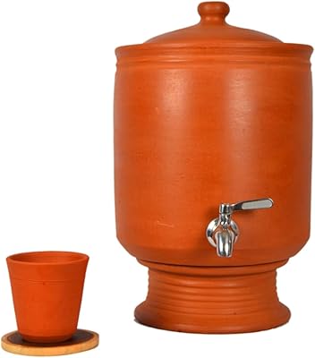 Water pot in clay Deco village with lid (capacity =.. Experience the convenience of one-stop shopping with DIAYTAR NIGERIA's diverse and affordable marketplace.