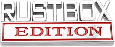Rustbox Edition Logo 3D Metal Sticker for Hood before car side.. Your ultimate shopping destination, DIAYTAR NIGERIA combines extensive selection with affordable shipping.