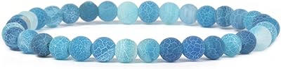 Justin Stones rubber bracelet with semi-precious stones, 6 mm round pearls, 6.5 inches for Jim unisex.. Shop smarter with DIAYTAR Nigeria — affordable prices and a wide product range delivered in just 5 to 8 days.