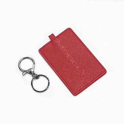 Top Tech Top Leather Cartes for Tesla Model Y and Model 3, Metal keychain accessories (red, model Y).. Experience the future of online shopping with DIAYTAR NIGERIA's extensive product range and competitive pricing.