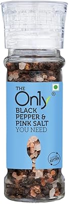 Black pepper mill and ON1Y pink salt, 80 g.. Experience satisfaction guaranteed with DIAYTAR NIGERIA's comprehensive platform and quick delivery.