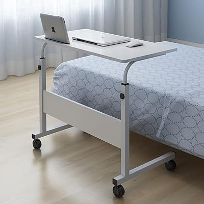 Small foldable table for laptop at 2 levels for computer games, writing, students and home office organization (white, 80 x 40 cm).. Say goodbye to limited options and long shipping times. DIAYTAR Nigeria delivers variety, quality, and affordability straight to your door.